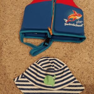 Sunhat and life jacket